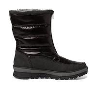 Jana Women’s Winter Boots Flat with Zip Lined Wide H Extra Width, Black, 5 UK