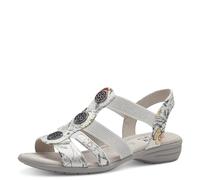 Jana Women's 8-28165-42 Flat Sandal, White, 3.5 UK
