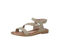 Jana Women's 8-28177-20 Multi-Width Comfortable Flat Classic Everyday Shoes Business Sandal, Green Antic, 4 UK