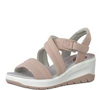 Jana Women's 8-28760-20 Multi-Width Comfortable Shoe Wedge Heel Fashionable Leisure Flexible Sandal, Rose, 6 UK