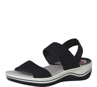 Jana Women's 8-28769-42 Flat Sandal, Black 1, 5 UK