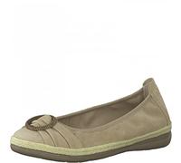 Jana Women's 8-8-22101-28-355 Ballet Flat, Sand, 4 UK
