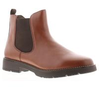 Jana Bettybrand Wide Cognac tan Womens Chelsea Boots 25465-43-305 in a Plain Synthetic in Size 39