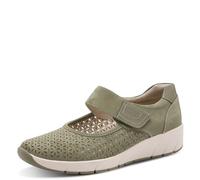 Jana Women's Ballerina Strap Vegan 8-24664-42 Ballet Flats, Olive, 39 EU