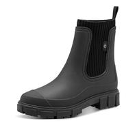 Jana Women's Coshy Damen Rubberboot Vegan Fashion Boot, Plain Black, 3.5 UK