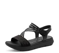 Jana Women's Coshy Sandal Flat 8-28771-46, Black, 9 UK