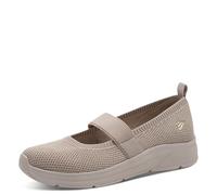 Jana Women's Damen Ballerina Strap Vegan 8-22183-46 Ballet Flat, Beige, 7.5 UK