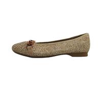 Jana Women's Damen Ballerinas mit Zehenkappe Vegan Ballet Flat, Natural, 6 UK