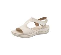 Jana Women's Damen Keilsandale Vegan Wedge Sandal, Beige, 6 UK