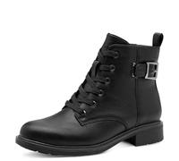 Jana Women's Damen Lace Boot Flat Vegan Fashion, Black, 6.5 UK