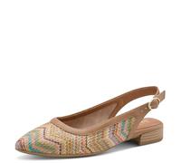 Jana Women's Damen Sling Vegan 8-29464-46 Pump, Beige/Multi-Coloured, 6 UK