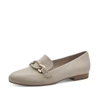 Jana Women's Damen Slipper mit Blockabsatz Vegan Loafer, Beige, 6.5 UK