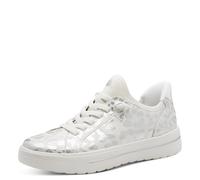 Jana Women's Damen Sneaker Low Vegan 8-23764-45, Wht Leo Metal, 9 UK