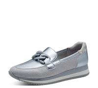 Jana Women's Damen Sneaker Slip On Vegan 8-24766-42, Metallic Denim, 7.5 UK