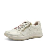 Jana Women’s Flat Sneakers with Laces Vegan, Cloudy Gold, 5 UK