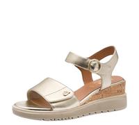 Jana Womens Damen Wedge/Plat Multiadj+vegan Wedge Sandal, Gold, 3.5 UK