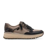 Jana Women's Flat Trainers with Laces Vegan Black/Taupe 41