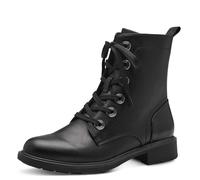 Jana Women's Lace Boot Flat 8-25277-43 Fashion, Black, 6 UK