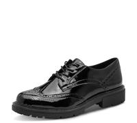 Jana Women's Lace-Up Vegan 8-23778-47 Black Patent 42