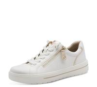 Jana Women's Low Vegan 8-23770-46 Trainers, White/Gold, 39 EU