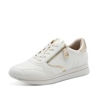 Jana Women's Low Vegan 8-23774-43 Trainers, White/Gold, 41 EU