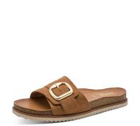 Jana Women's Mule Flat Multiadj+Vegan Platform, Cognac, 8.5 UK