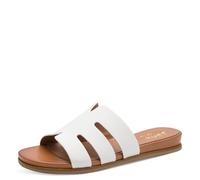 Jana Women's Mule Flat Vegan Platform, White, 8.5 UK