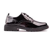 Jana Women’s Oxford Lace-Up Shoes Vegan, Black Patent, 4 UK