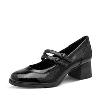 Jana Women's Pump with Strap Vegan 8-24361-47 Black Patent 39