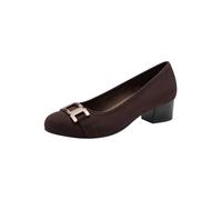 Jana Women's Pumps with Block Heel Vegan Mocha 40