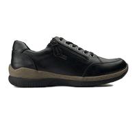 Jana Womens Side Zip Lace-Up Shoes Black