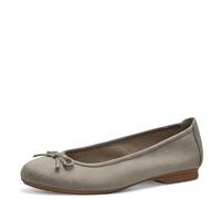 Jana Women's Softline 8-22164-41 Multi-Width Comfortable Classic Everyday Shoes Business Festive Ballet Flat, Stone, 4.UK