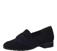Jana Women's Softline 8-24264-41 Komfortable Mehrweite Bequemschuh Glitzer Flach Klassisch Alltagsschuhe Business Loafer, Black, 10 UK