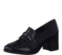 Jana Women's Softline 8-24471-41 Comfortable Wide Comfortable Shoes Classic Business Pumps, Black Brush, 7 UK