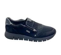 Jana Women's Softline 8-24661-41 Komfortable Mehrweite Bequemschuh Sportlich Flexible Sohle Alltagsschuhe Freizeit Loafer, Black, 2 UK