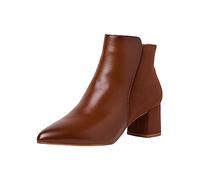 Jana Women's Softline 8-25375-41 Wide Comfortable Shoes Fashionable Lace Ankle Boots Elegant, Cognac, 9 UK