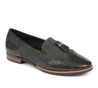 Jana Women's Softline 8-74260-41 Multi-Width Comfortable Classic Everyday Shoes Business Loafer, Khaki, 4.5 UK