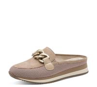 Jana Women's Softline Sabot 8-27360-46 Flat Sandal, Taupe, 9 UK