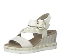 Jana Women's Summer Vegan Wedge Sandals, Beige 1, 8 UK