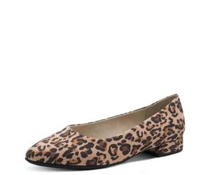 Jana Women's Vegan Ballerina 8-22174-42 Ballet Flats, Leopard, 39 EU