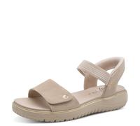 Jana Women's Wedge/Plat Sand MultiAdj+Vegan Wedge Sandals, Beige, 36 EU
