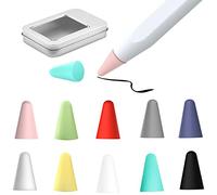 JanCalm Designed for Apple Pencil Tips Cover,(10 Colors) Premium Silicone Slim Lightweight Thin Protective Case Noiseless Drawing for Apple Pencil 1st Gen/Pencil (2nd Generation) (10 Pcs,Box Pack)