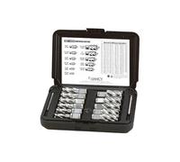 Jancy Slugger High Speed Steel Annular Cutter Set (5 piece), TiN Coated, 3/4" Annular Shank, 2" Depth, 9/16" - 1-1/16" Sizes