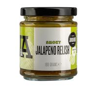 Janda Smoky Jalapeño Relish 190g | Small batch produced in The UK | Made with aged green jalapeños with a sweet and smoky twist | Ideal for nachos, burgers, sandwiches, or pairing with cheese