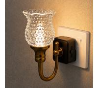 JandCase Plug in Night Light, Retro Flowers Nightlight, Dusk to Dawn Sensor