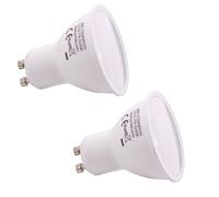 JANDEI - 7W GU10 LED Bulb, Warm White 3000K - Pack of 2-650 Lumens, Non-Dimmable (Equivalent to 27W Halogen) - for Indoor use - Lifespan of up to 15 Years