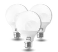 JANDEI E27 Screw Bulb, G95 Globe Bulb,15W (100W Equivalent) Led Bulbs Daylight 6000k Large Globe Light Bulbs, Non-Dimmable,1950 Lume Energy Saving, Perfect for Indoor Room Led Bulbs 3- Pack