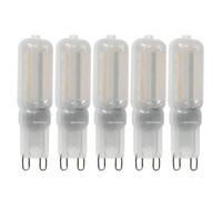 JANDEI G9 LED Bulbs Dimmable Warm White 3000K, 5 Pack, 5W G9 LED Light Bulbs Equivalent to 40W G9 Halogen, No Flicker LED G9 Bulbs, 400LM, CRI>83, AC 220-240V