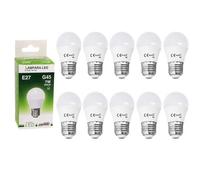 JANDEI- Pack of 10 x Bulbs LED mini G45, Casquillo E27, 7W (equivale to 60W), 630 Lumens for Lamps Ceiling, Lamps of Mesilla, Bedroom, Living Room, Christmas