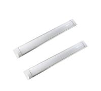 JANDEI - Pack of 2 Integrated LED Luminaire Screens, 36W, 120 cm Long, High Brightness with 4000 Lumens, Cool White 6500K, 120° Illumination. Ideal for Work Areas, Homes, and Garages